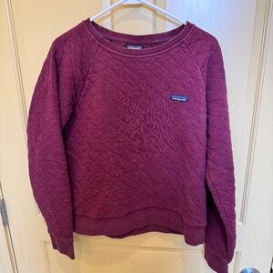 Patagonia Organic Cotton Quilted Crewneck Sweatshirt – Women’s Large